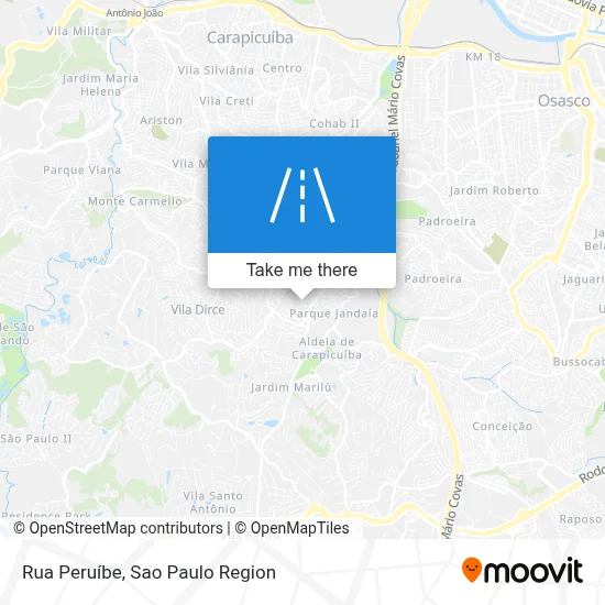 Rua Peruíbe map