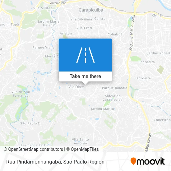 Rua Pindamonhangaba map