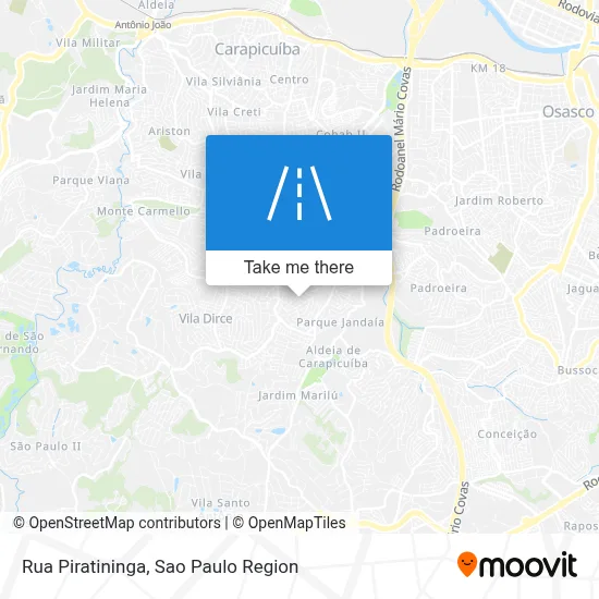 Rua Piratininga map