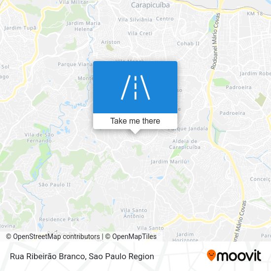 Rua Ribeirão Branco map