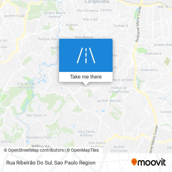 Mapa Rua Ribeirão Do Sul