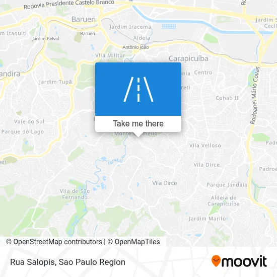 Rua Salopis map