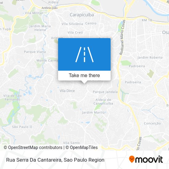Rua Serra Da Cantareira map