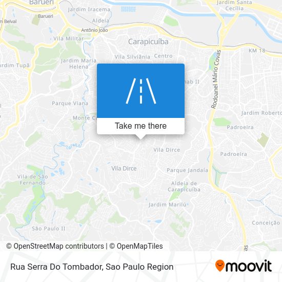 Rua Serra Do Tombador map