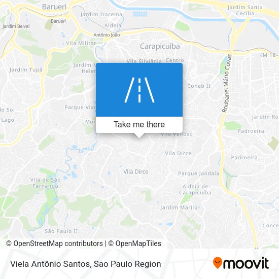 Viela Antônio Santos map