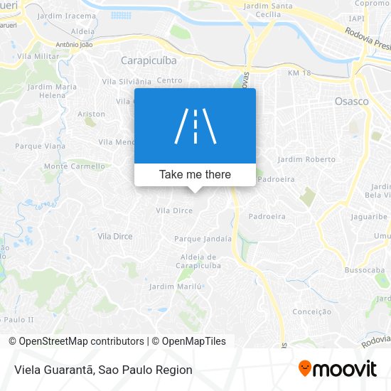 Viela Guarantã map