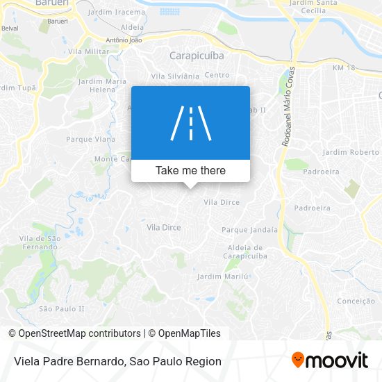 Viela Padre Bernardo map
