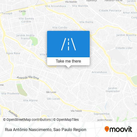 Rua Antônio Nascimento map