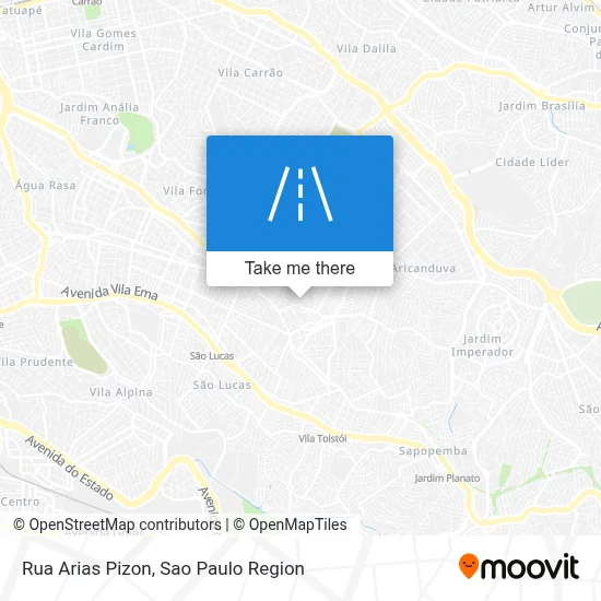 Rua Arias Pizon map
