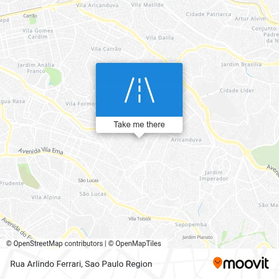Rua Arlindo Ferrari map