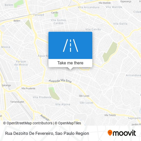 Rua Dezoito De Fevereiro map