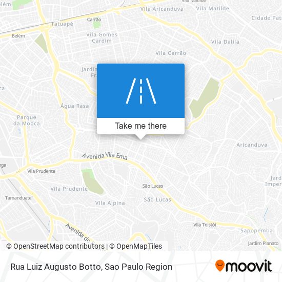 Mapa Rua Luiz Augusto Botto