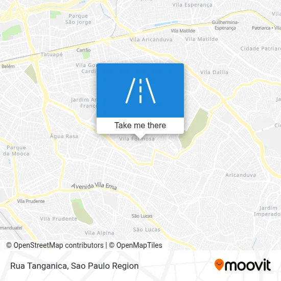 Rua Tanganica map