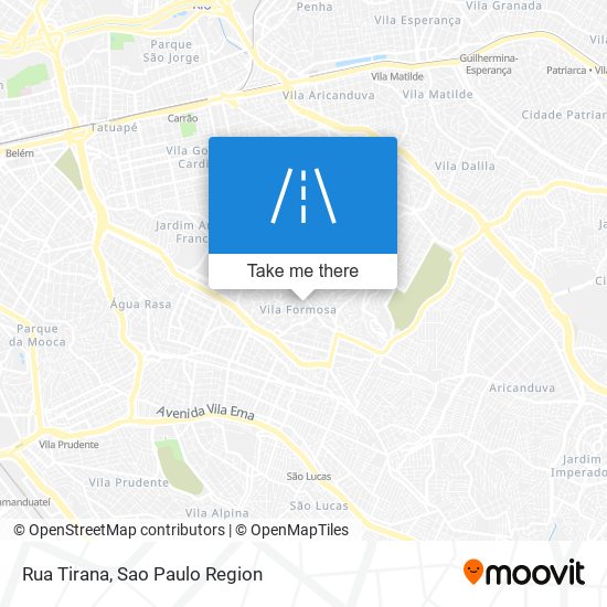 Mapa Rua Tirana