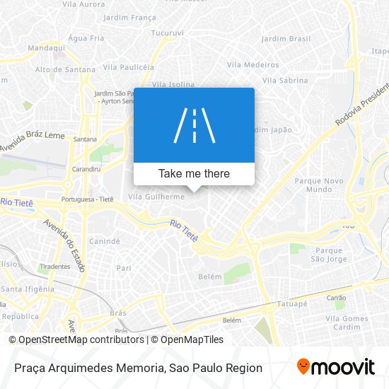 Mapa Praça Arquimedes Memoria