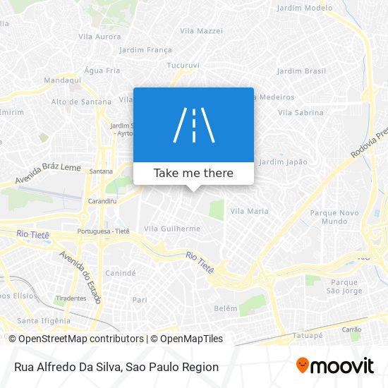 Mapa Rua Alfredo Da Silva