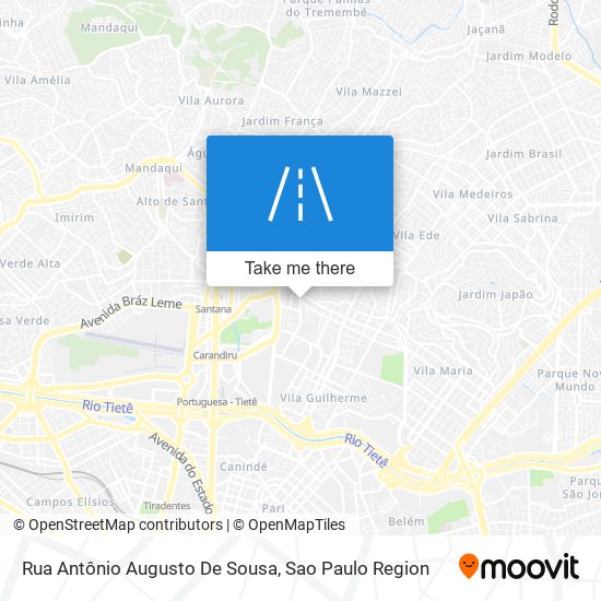 Mapa Rua Antônio Augusto De Sousa