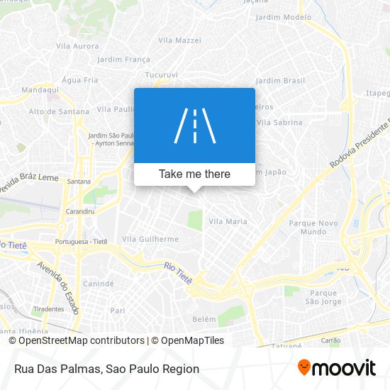 Rua Das Palmas map