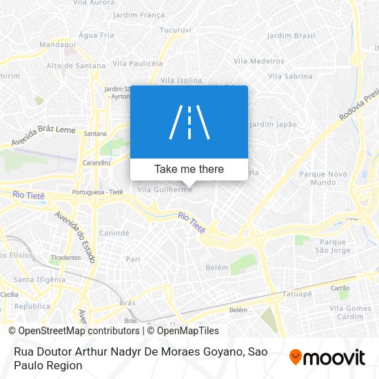 Rua Doutor Arthur Nadyr De Moraes Goyano map