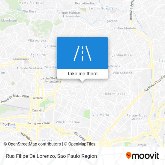 Rua Filipe De Lorenzo map