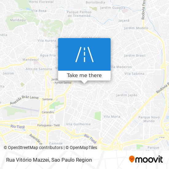 Mapa Rua Vitório Mazzei