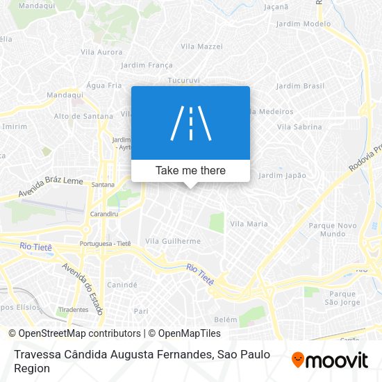 Travessa Cândida Augusta Fernandes map