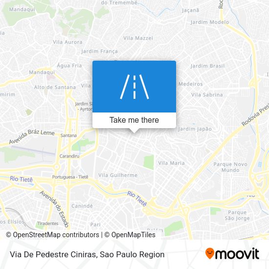 Via De Pedestre Ciniras map