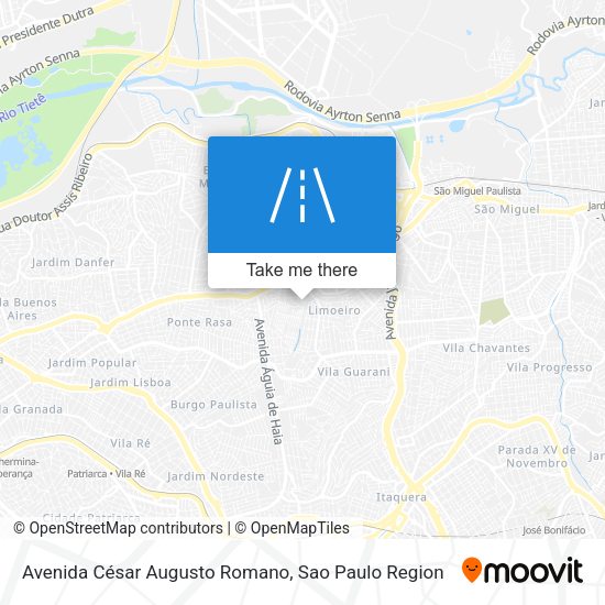 Avenida César Augusto Romano map