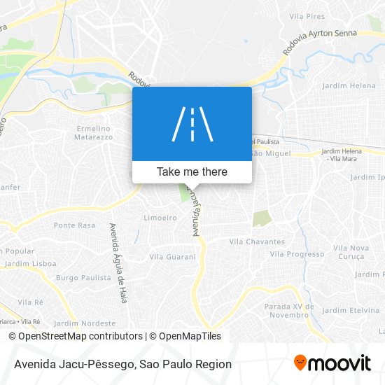 Mapa Avenida Jacu-Pêssego