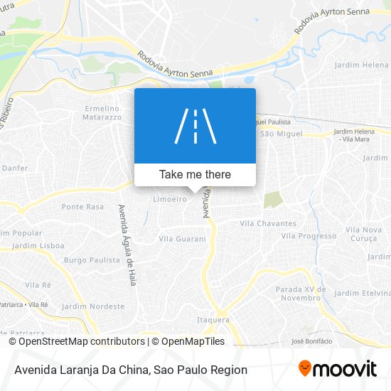 Avenida Laranja Da China map