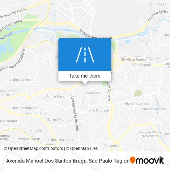 Mapa Avenida Manoel Dos Santos Braga