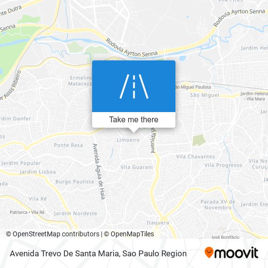 Mapa Avenida Trevo De Santa Maria