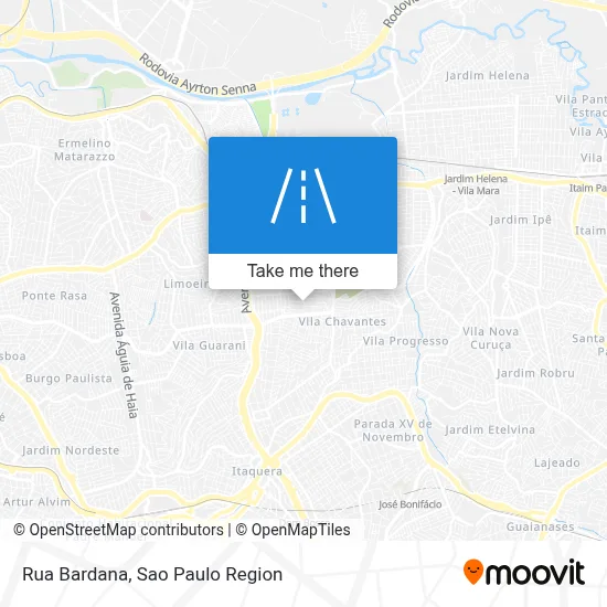 Rua Bardana map
