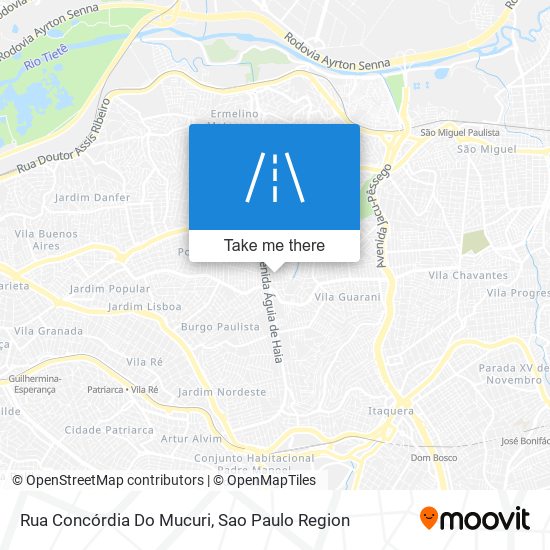 Mapa Rua Concórdia Do Mucuri