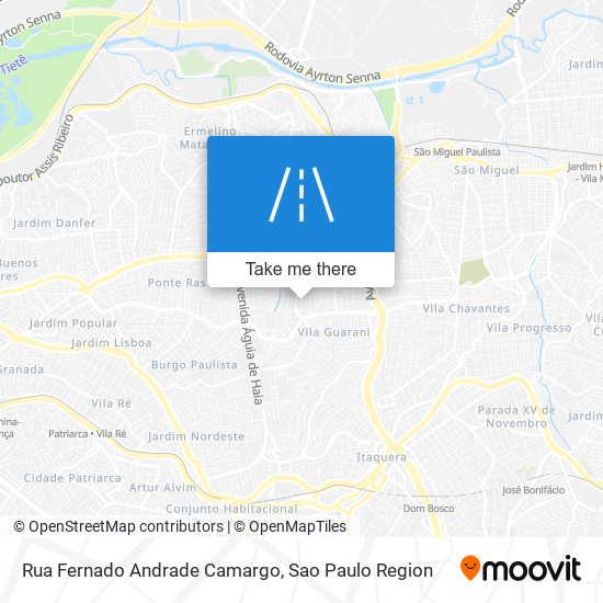 Mapa Rua Fernado Andrade Camargo