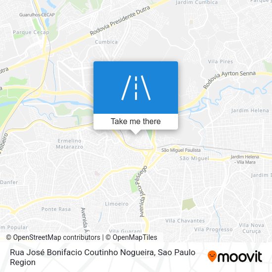 Rua José Bonifacio Coutinho Nogueira map