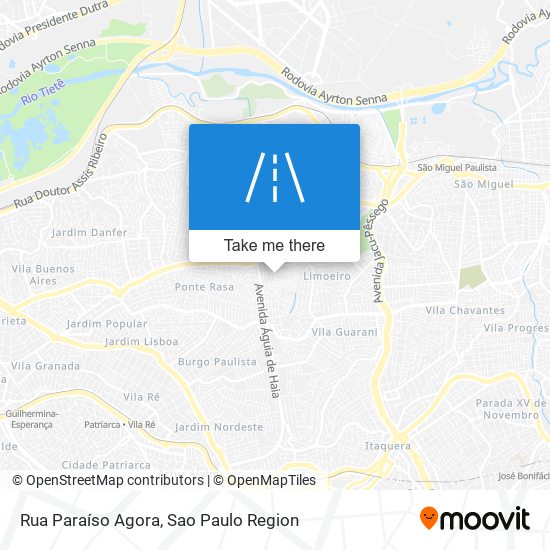 Rua Paraíso Agora map