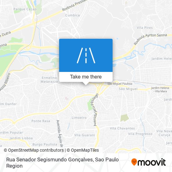 Mapa Rua Senador Segismundo Gonçalves