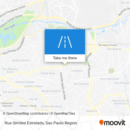 Rua Simões Estrelado map