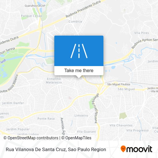 Rua Vilanova De Santa Cruz map