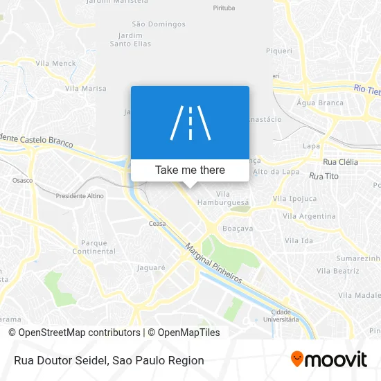 Rua Doutor Seidel map