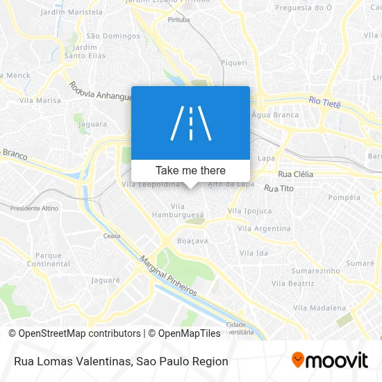 Rua Lomas Valentinas map