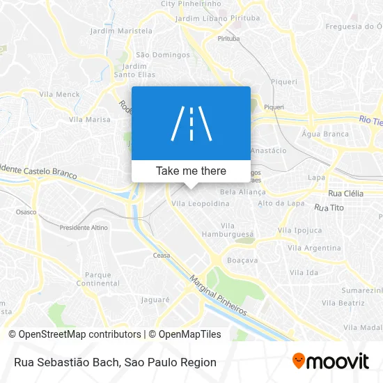 Rua Sebastião Bach map
