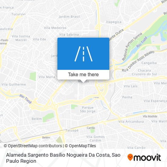 Mapa Alameda Sargento Basílio Nogueira Da Costa