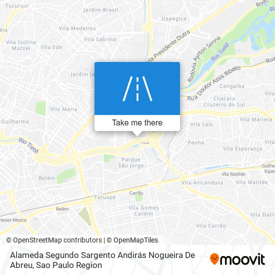 Alameda Segundo Sargento Andirás Nogueira De Abreu map