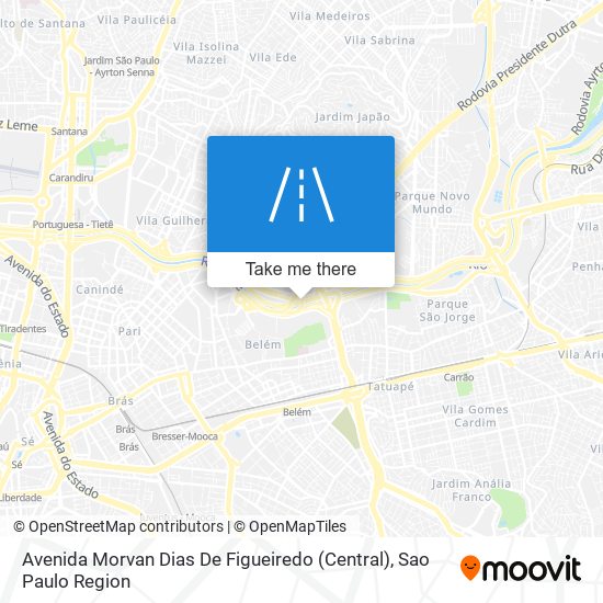 Avenida Morvan Dias De Figueiredo (Central) map