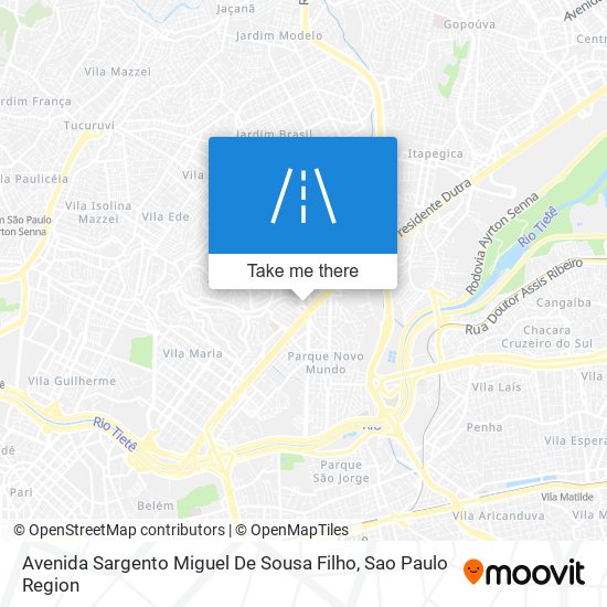 Mapa Avenida Sargento Miguel De Sousa Filho