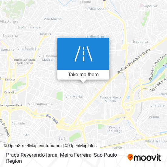Praça Reverendo Israel Meira Ferreira map