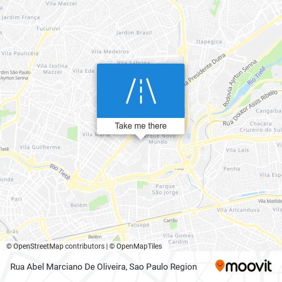 Mapa Rua Abel Marciano De Oliveira