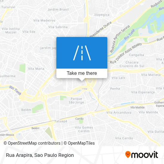 Rua Arapira map